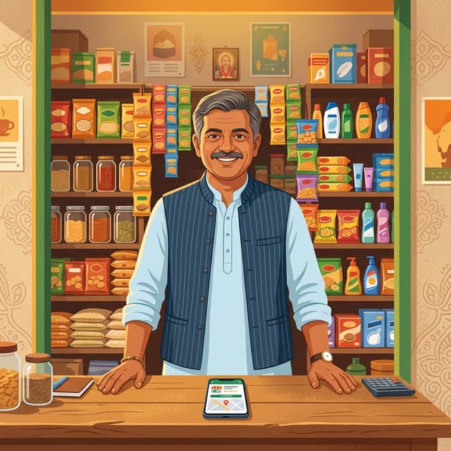 A friendly Indian shop owner ready to list their business